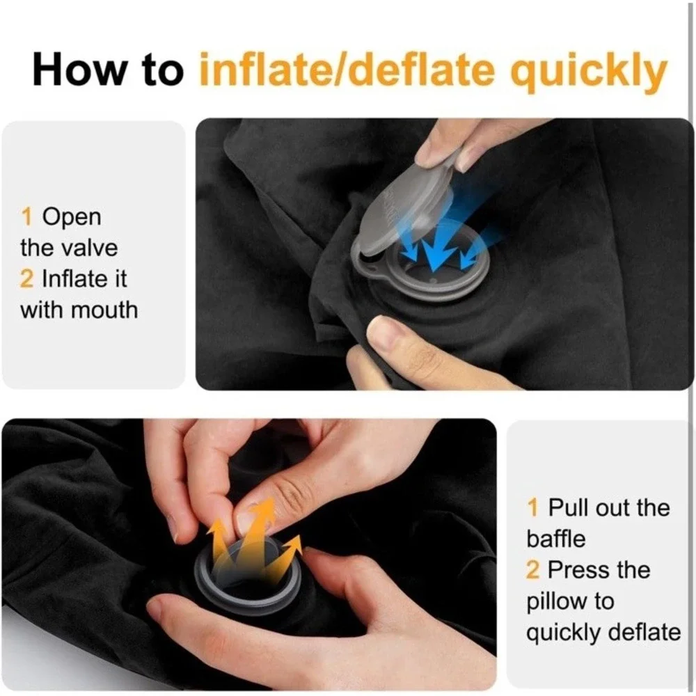 Maliton Inflatable‎ Foot Rest Pillow for Air Travel, Toddler Airplane Travel Car